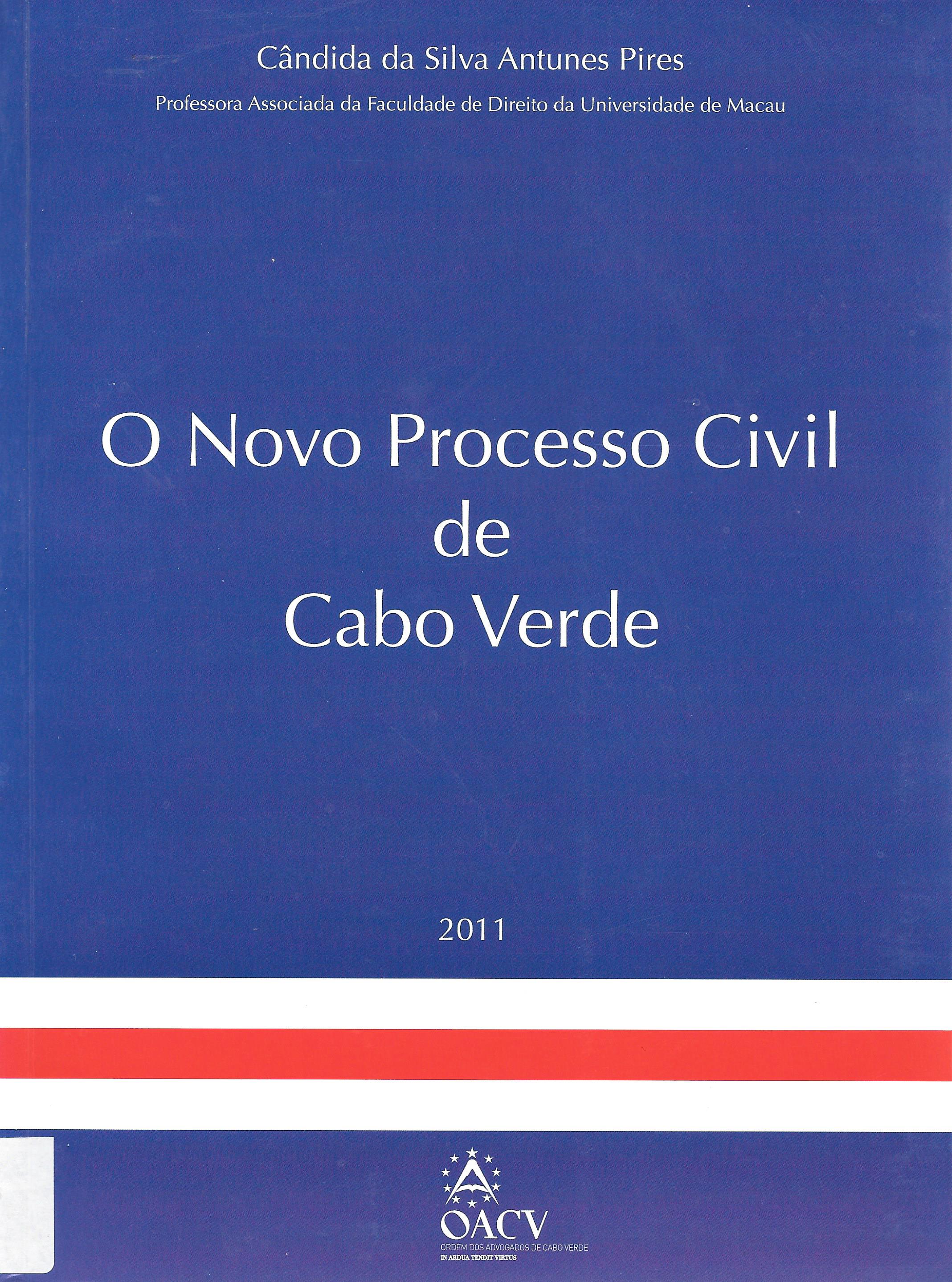 O Novo Processo Civil de Cabo Verde 