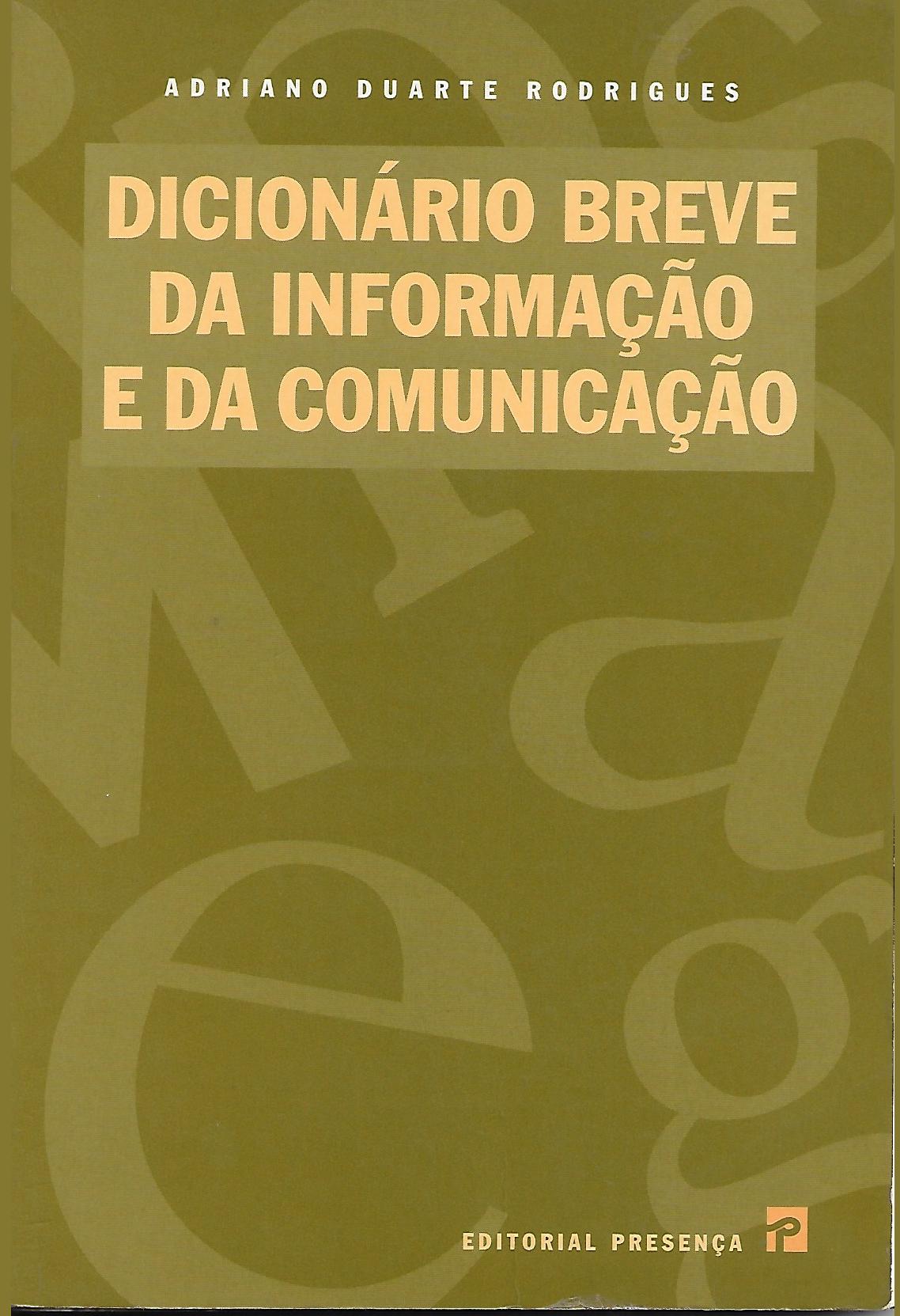 Dicionário Breve da Informação e da Comunicação