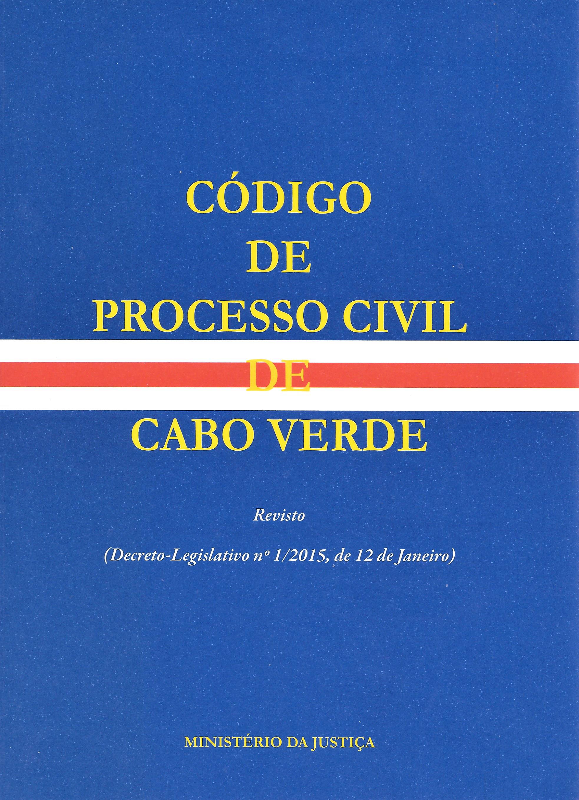 CÓDIGO DE PROCESSO CIVIL DE CABO VERDE
